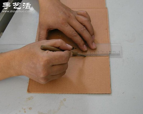 硬紙板廢物利用DIY精致收納柜 -  itrip.net.cn