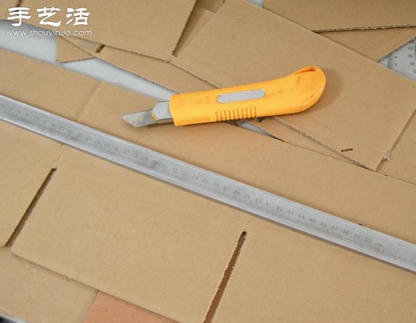 硬紙板廢物利用DIY精致收納柜 -  itrip.net.cn