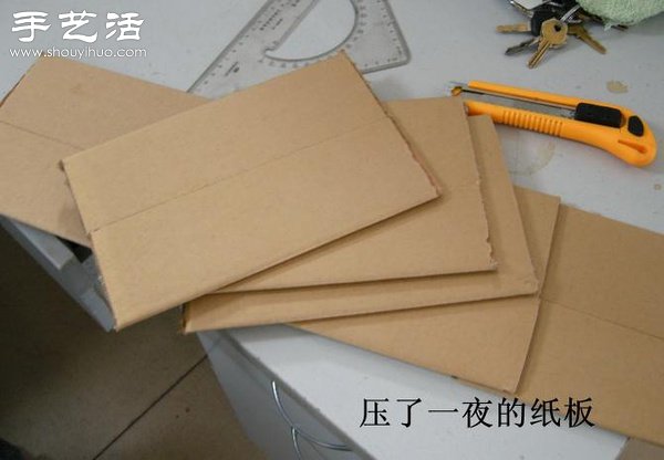 硬紙板廢物利用DIY精致收納柜 -  itrip.net.cn