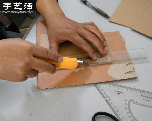 硬紙板廢物利用DIY精致收納柜 -  itrip.net.cn