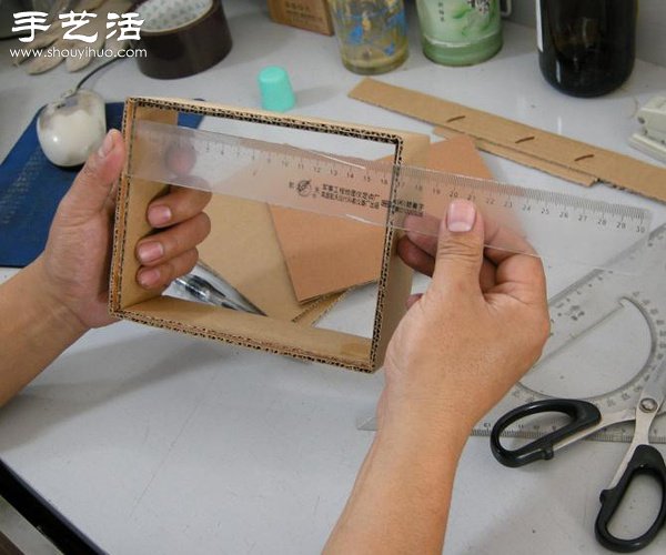 硬紙板廢物利用DIY精致收納柜 -  itrip.net.cn