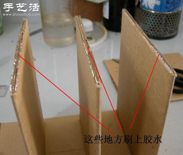 硬紙板廢物利用DIY精致收納柜 -  itrip.net.cn