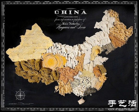 各地特產(chǎn)DIY的超逼真本地地圖 -  itrip.net.cn