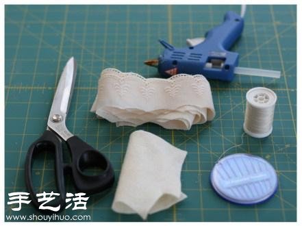 蕾絲手工制作漂亮頭花教程 -  itrip.net.cn
