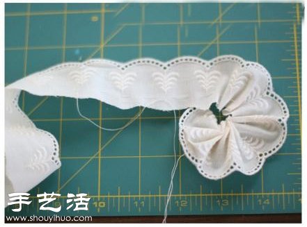 蕾絲手工制作漂亮頭花教程 -  itrip.net.cn