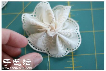 蕾絲手工制作漂亮頭花教程 -  itrip.net.cn