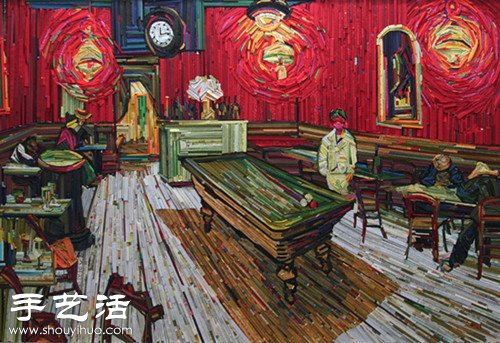 小木塊DIY宛如油畫(huà)的精美拼貼畫(huà)  -  itrip.net.cn