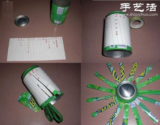 易拉罐變廢為寶手工DIY迷你螺旋槳飛機 -  itrip.net.cn