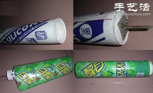 易拉罐變廢為寶手工DIY迷你螺旋槳飛機 -  itrip.net.cn