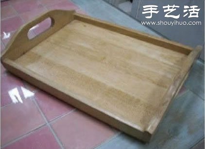瓷磚碎片廢物利用改造舊托盤(pán) -  itrip.net.cn