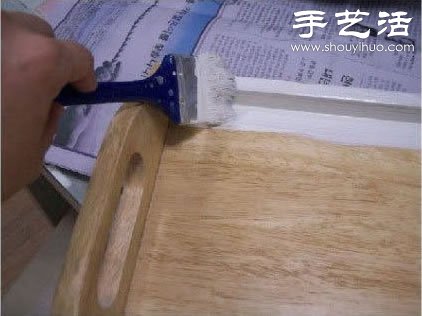 瓷磚碎片廢物利用改造舊托盤(pán) -  itrip.net.cn