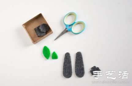 羊毛氈手工制作甜美四葉草發(fā)夾 -  itrip.net.cn