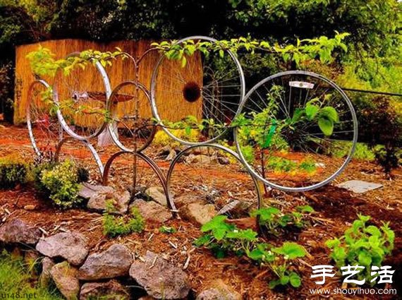 廢棄自行車變廢為寶手工DIY家居用品 -  itrip.net.cn