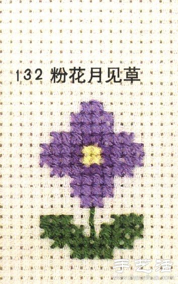 夜來香的十字繡繡法圖解 -  itrip.net.cn