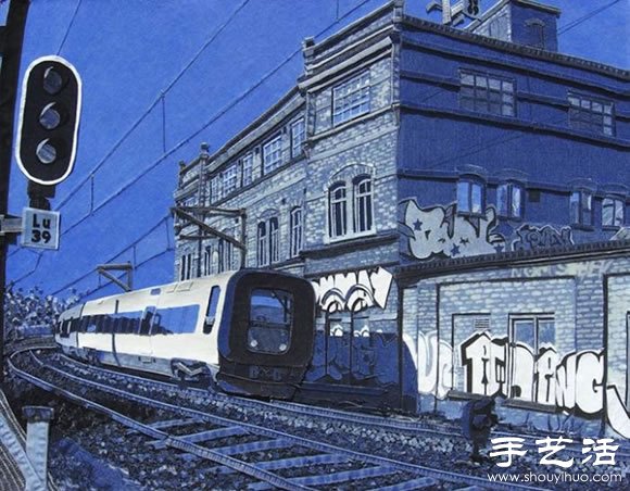 牛仔褲變廢為寶DIY精美拼貼畫 -  itrip.net.cn