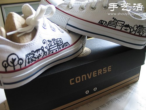 白色帆布鞋手工改造教程 -  itrip.net.cn