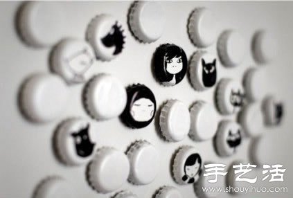 瓶蓋的可愛環(huán)保創(chuàng)意 手工DIY精致小玩意 -  itrip.net.cn