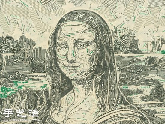 最敗家的手工：用美鈔DIY拼貼畫! -  itrip.net.cn