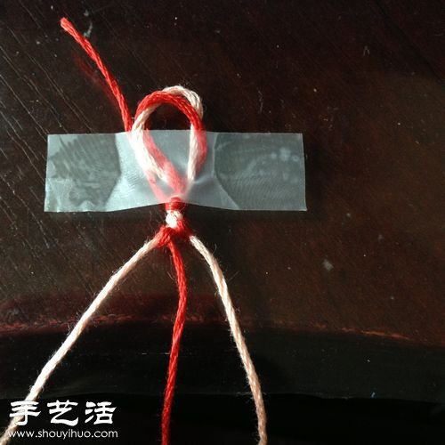 超詳細(xì)兩根繩手鏈的編法 -  itrip.net.cn