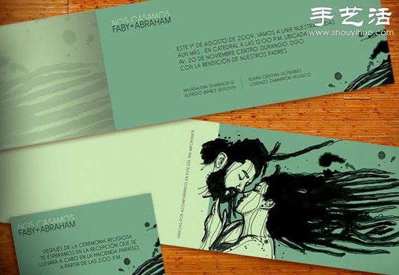 創(chuàng)意國(guó)外婚禮請(qǐng)柬設(shè)計(jì) -  itrip.net.cn