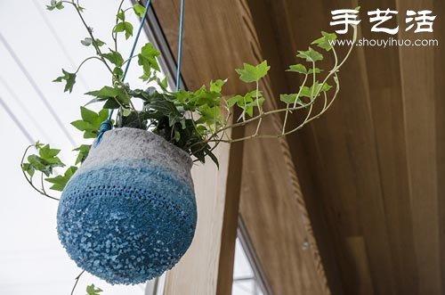 羊毛氈DIY制作創(chuàng)意花盆 -  itrip.net.cn