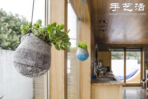 羊毛氈DIY制作創(chuàng)意花盆 -  itrip.net.cn