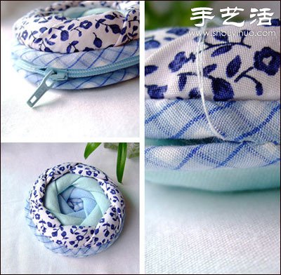 青花風(fēng)格零錢包/收納包手工制作教程 -  itrip.net.cn