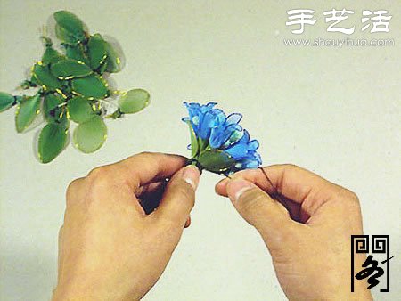 絲襪花矢車草的制作方法 -  itrip.net.cn