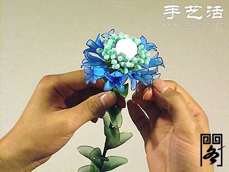 絲襪花矢車草的制作方法 -  itrip.net.cn