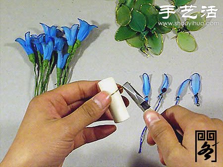 絲襪花矢車草的制作方法 -  itrip.net.cn