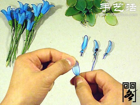 絲襪花矢車草的制作方法 -  itrip.net.cn