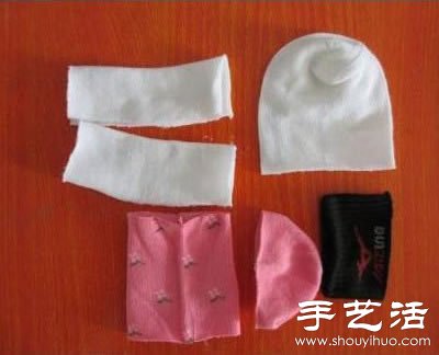 用襪子DIY手工制作呆萌布藝玩偶兔子 -  itrip.net.cn