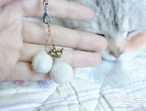 貓毛變廢為寶手工DIY毛氈掛飾 -  itrip.net.cn