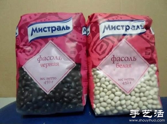 豆子+畫框 手工DIY創(chuàng)意拼貼畫 -  itrip.net.cn