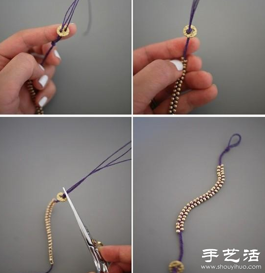 串珠+繩編 DIY制作漂亮手鏈/腳鏈/項(xiàng)鏈 -  itrip.net.cn