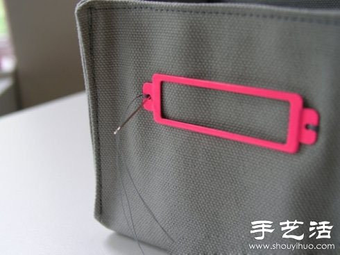 帶標(biāo)簽布藝收納盒手工制作教程 -  itrip.net.cn