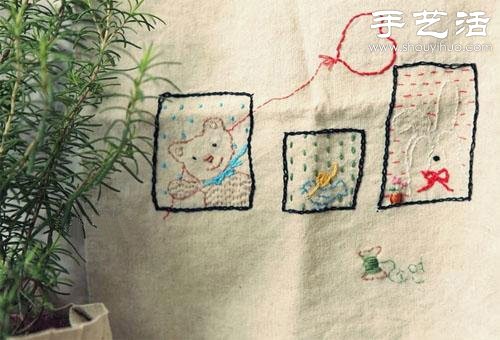 棉麻布刺繡DIY清新居家小物件 -  itrip.net.cn