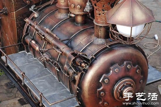 超帥氣的蒸汽朋克火車頭燒烤架DIY -  itrip.net.cn