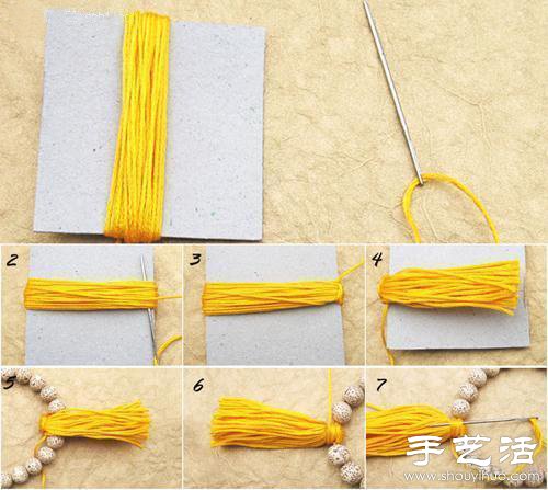 佛珠+流蘇 DIY手工制作串珠手鏈 -  itrip.net.cn