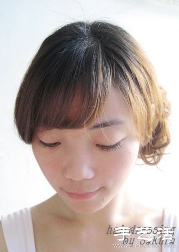 花苞頭的扎法圖解 漂亮花苞頭怎么扎 -  itrip.net.cn