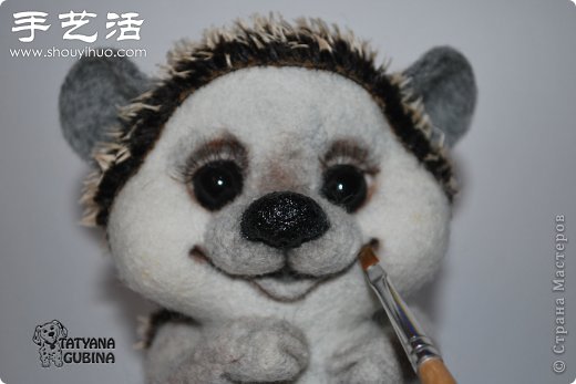 超詳細(xì)刺猬玩偶的羊毛氈手工制作教程 -  itrip.net.cn