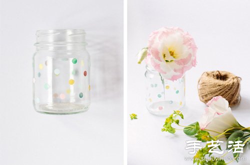 玻璃瓶廢物利用手工制作儲(chǔ)物罐/花瓶 -  itrip.net.cn