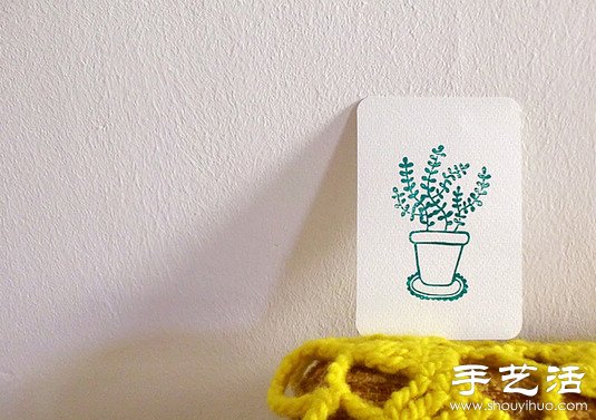 清新淡雅的手工橡皮章作品 -  itrip.net.cn