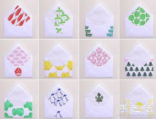 清新淡雅的手工橡皮章作品 -  itrip.net.cn