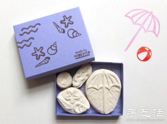 清新淡雅的手工橡皮章作品 -  itrip.net.cn