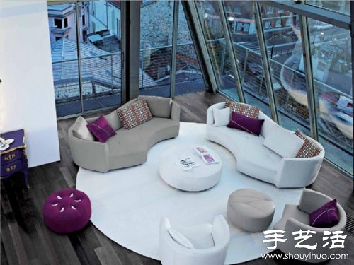 溫馨漂亮的沙發(fā)布置效果圖 -  itrip.net.cn
