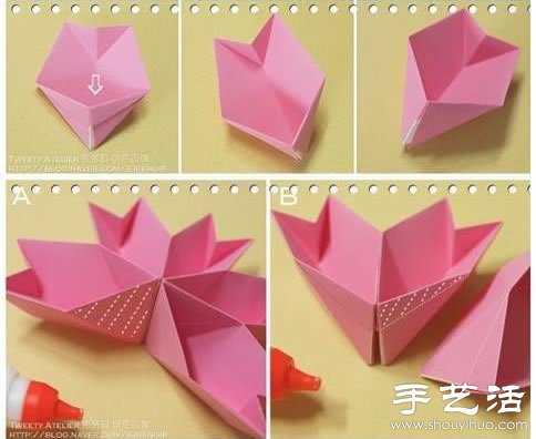 折紙手工：果盤制作教程 -  itrip.net.cn