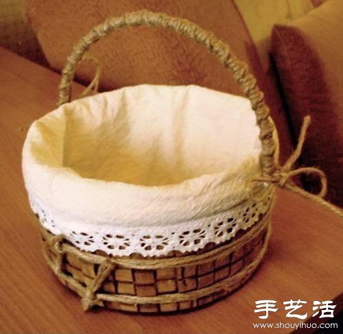 塑料桶廢物利用手工制作提籃/簍子 -  itrip.net.cn