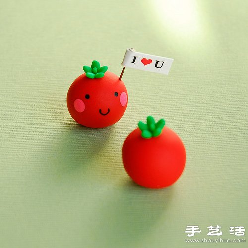 橡皮泥手工DIY的可愛番茄小人 -  itrip.net.cn