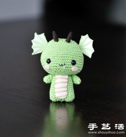 鉤針手工制作超萌龍寶寶玩偶 -  itrip.net.cn